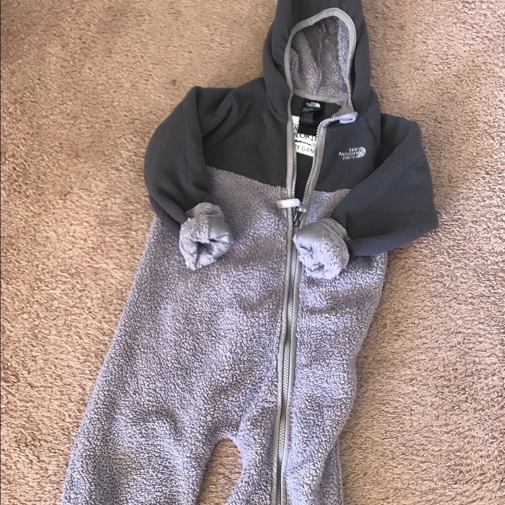 North face fleece jumpsuit